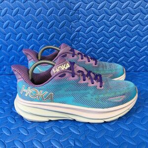 Hoka One One Clifton 9 Womens Running Shoes Purple Athletics Sneakers Size 9.5B*